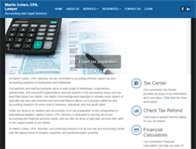 Tablet Screenshot of martincohencpa.com